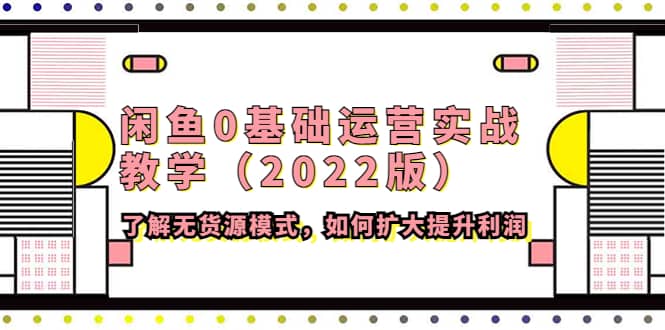 闲鱼0基础运营实战教学（2022版）了解无货源模式，如何扩大提升利润-网创社区