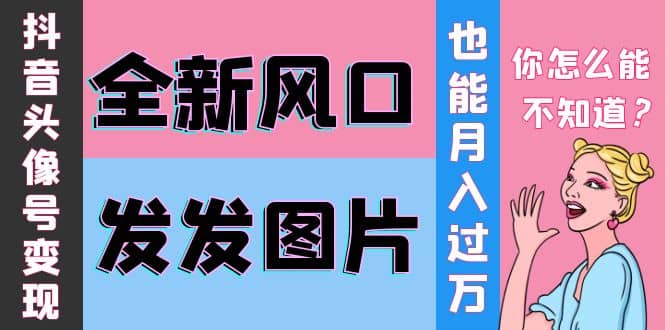 抖音头像号变现0基础教程-网创社区