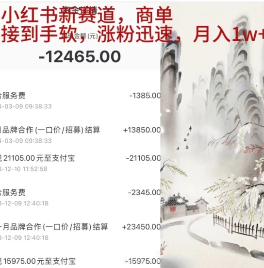 小红书新赛道，商单接到手软，涨粉迅速，一个月1w+-网创社区