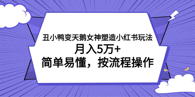 丑小鸭变天鹅女神塑造小红书玩法，月入5万+，简单易懂，按流程操作-网创社区