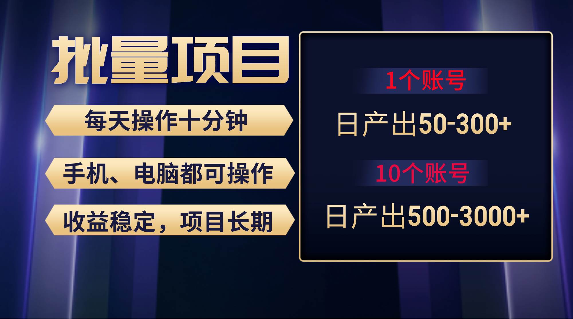 红利项目稳定月入过万，无脑操作好上手，轻松日入300+-网创社区