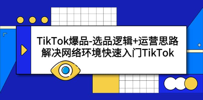 TikTok爆品-选品逻辑+运营思路：解决网络环境快速入门TikTok-网创社区