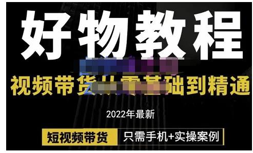 锅锅老师好物分享课程：短视频带货从零基础到精通，只需手机+实操-网创社区