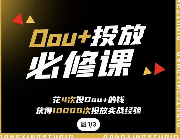 代同学DOU+投放训练营，用付费流量撬动大额自然流量，过得超额变现转化-网创社区