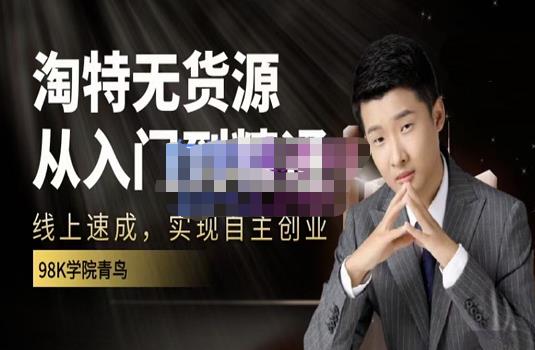 98k学院的淘特无货源线上速成课，从入门到精通，让你最小投入，最高回报-网创社区