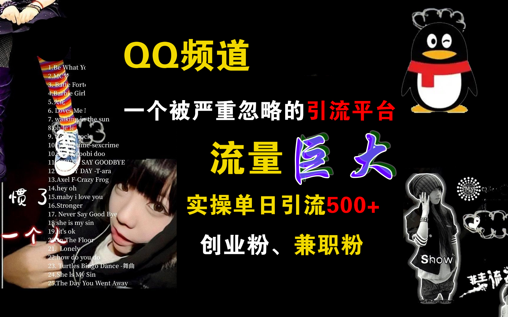QQ频道，一个被严重忽略的引流平台，流量巨大，实操单日引流500+创业粉、兼职粉-网创社区