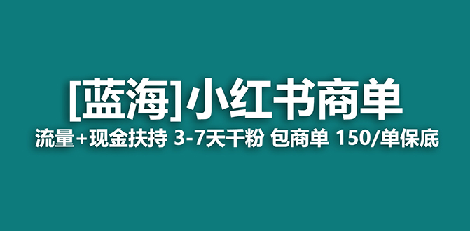 【蓝海项目】小红书商单项目，7天就能接广告变现，稳定一天500+保姆级玩法-网创社区