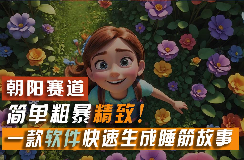 利用一款软件5分钟一条爆款睡前故事，简单粗暴精致！小白月入2w+-网创社区