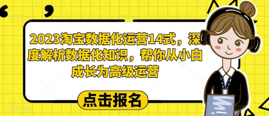 2023淘宝数据化-运营 14式，深度解析数据化知识，帮你从小白成长为高级运营-网创社区