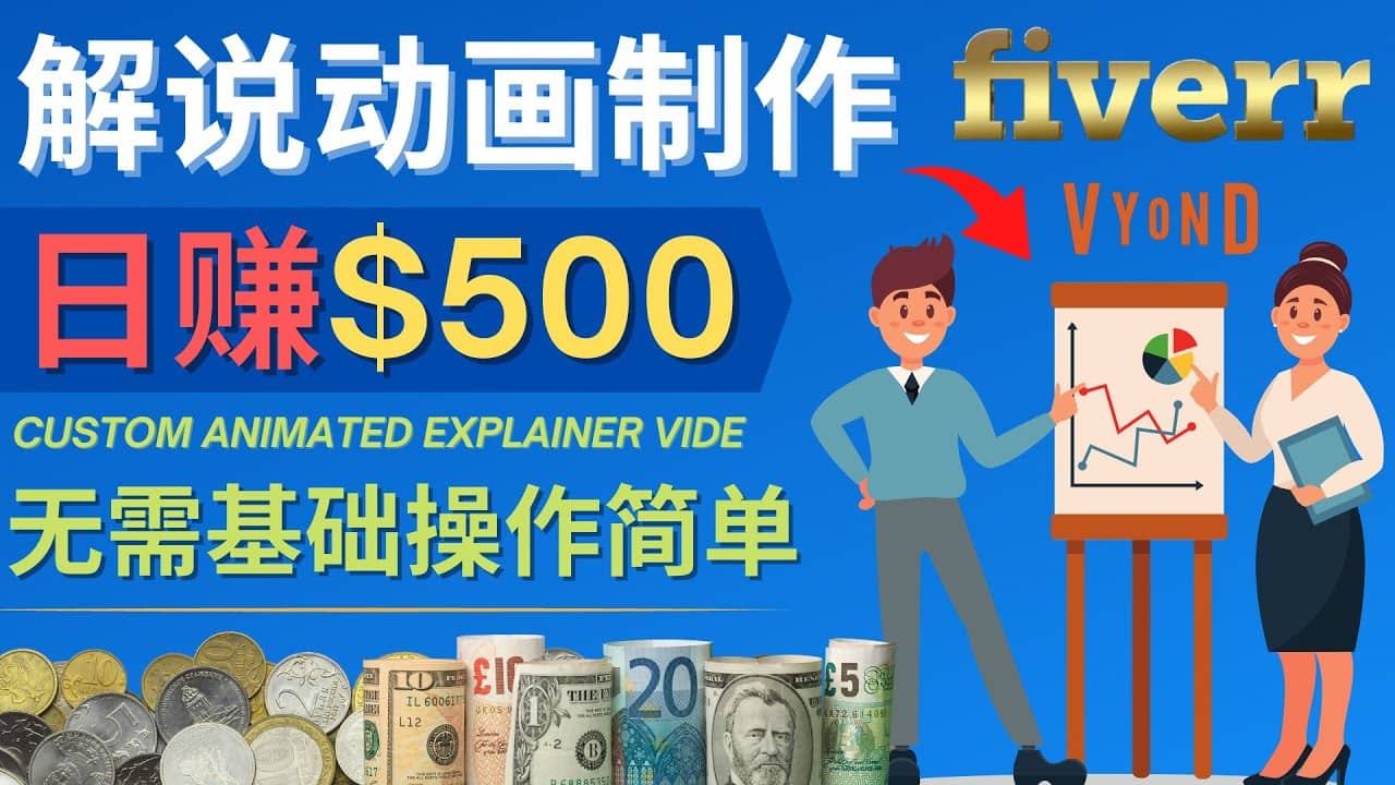 制作解说类动画视频（Animated Explainer）日赚500美元以上 – 0基础可操作-网创社区