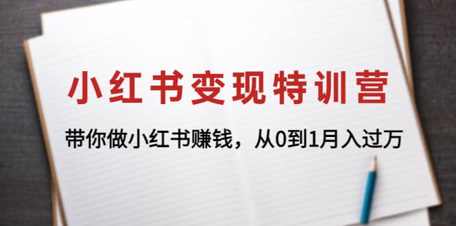 小红书变现特训营：带你做小红书项目-网创社区