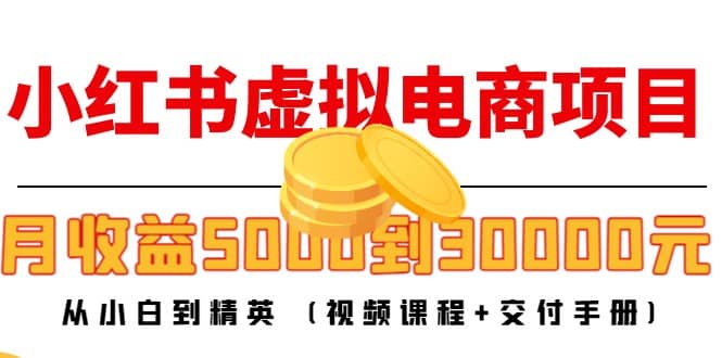 小红书虚拟电商项目：从小白到精英 (视频课程+交付手册)-网创社区
