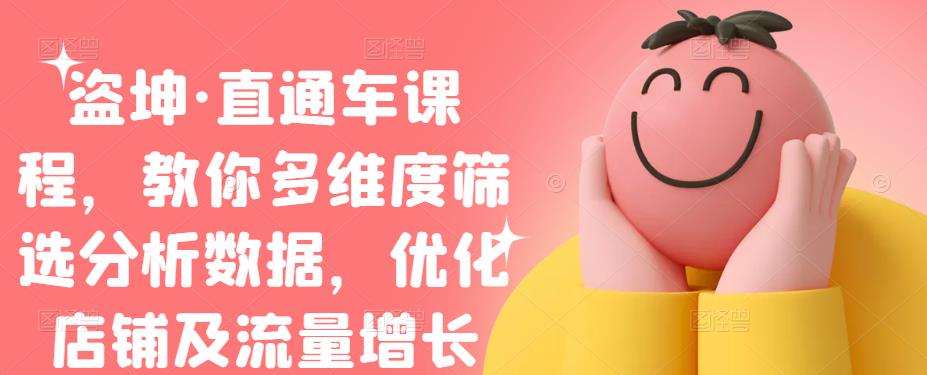 盗坤·直通车课程，教你多维度筛选分析数据，优化店铺及流量增长-网创社区