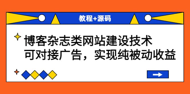 博客杂志类网站建设技术，可对接广告，实现纯被动收益（教程+源码）-网创社区