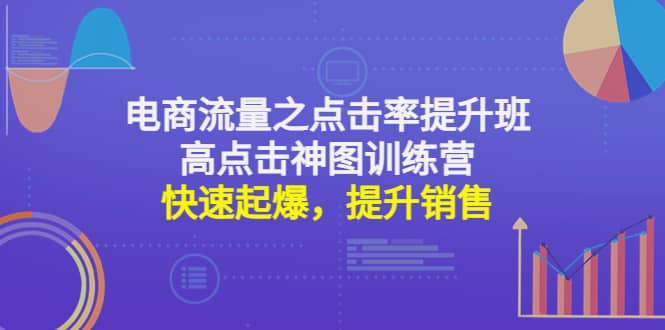 电商流量之点击率提升班+高点击神图训练营：快速起爆，提升销售-网创社区