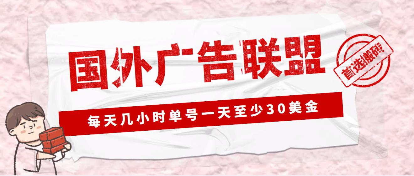外面收费1980最新国外LEAD广告联盟搬砖项目，单号一天至少30美元(详细教程)-网创社区