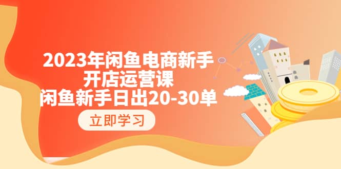2023年闲鱼电商新手开店运营课：闲鱼新手日出20-30单（18节-实战干货）-网创社区