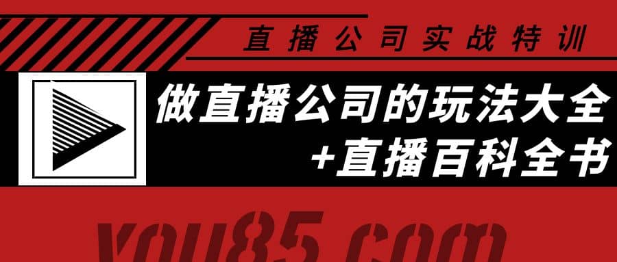 老陈·直播公司实战特训：做直播公司的玩法大全+直播百科全书-网创社区