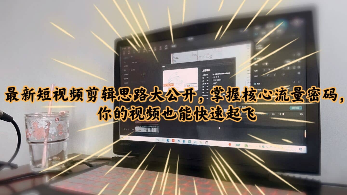 最新短视频剪辑思路大公开，掌握核心流量密码，你的视频也能快速起飞-网创社区