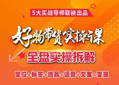 抖音好物带货实操课，全盘拆解抖音好物带货号全套流程打法-网创社区