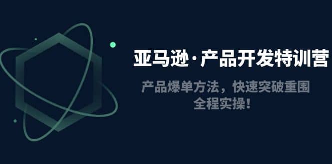 亚马逊·产品开发特训营：产品爆单方法，快速突破重围，全程实操-网创社区