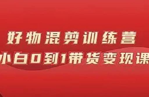 万三好物混剪训练营：小白0到1带货变现课-网创社区