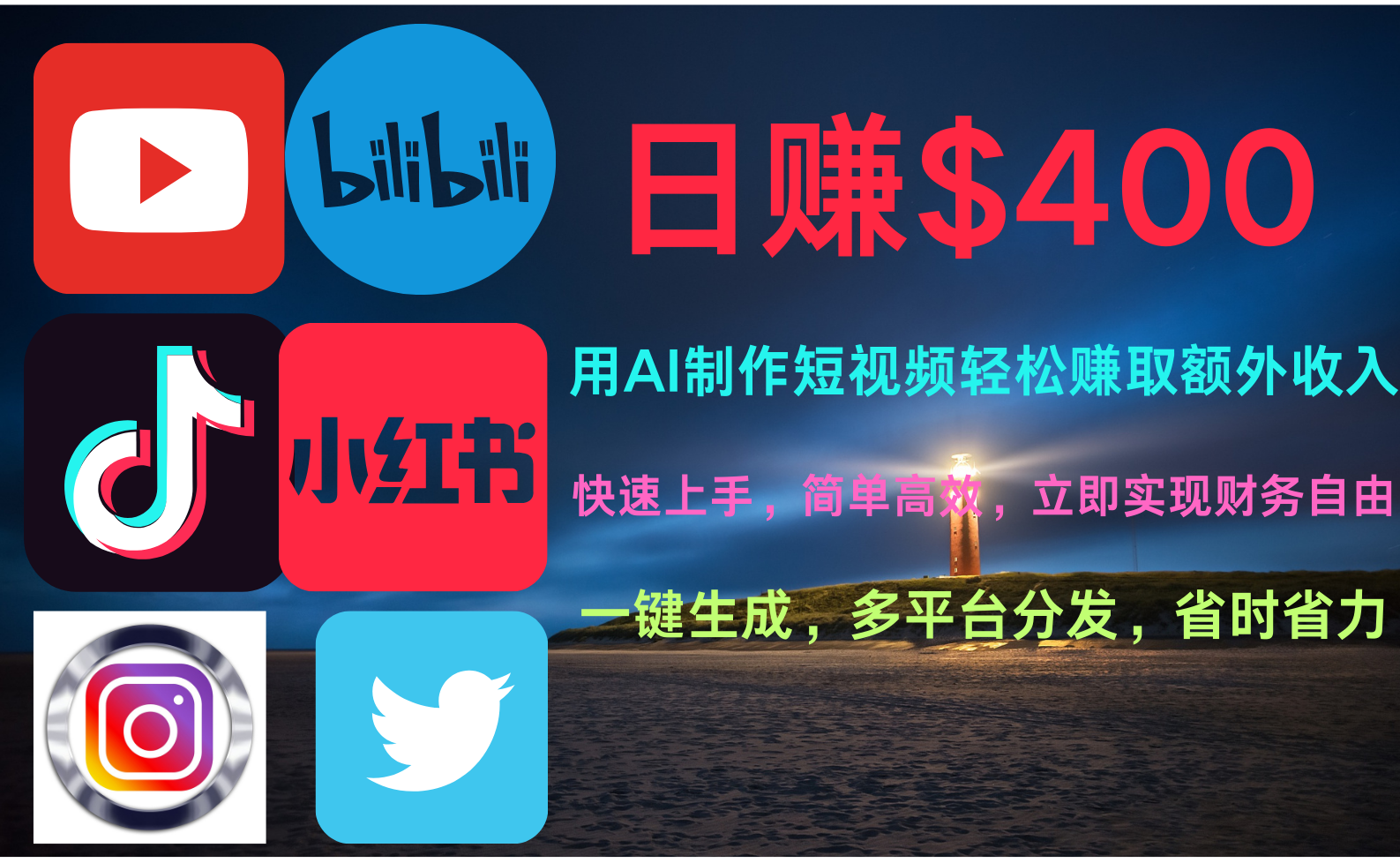 玩转全网视频平台，创造视频就能轻松赚取每天400美金-网创社区