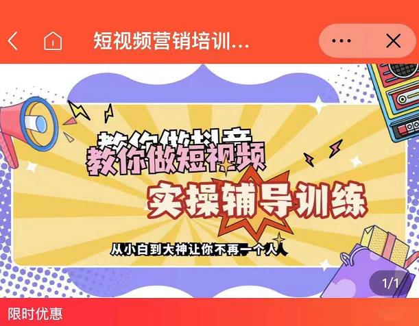 蕊总很忙·短视频营销培训实操课教你快速入门，教你做抖音短视频-网创社区