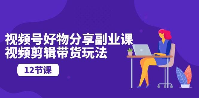 视频号好物分享副业课，视频剪辑带货玩法（12节课）-网创社区