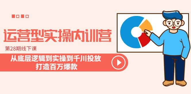 运营型实操内训营-第28期线下课 从底层逻辑到实操到千川投放 打造百万爆款-网创社区