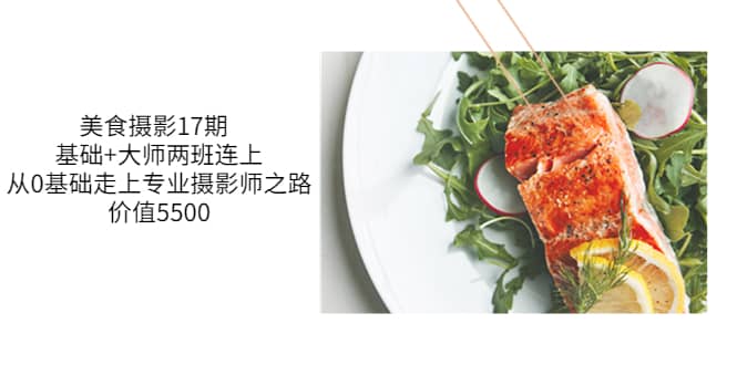 美食摄影17期 基础+大师两班连上，从0基础走上专业摄影师之路-价值5500-网创社区