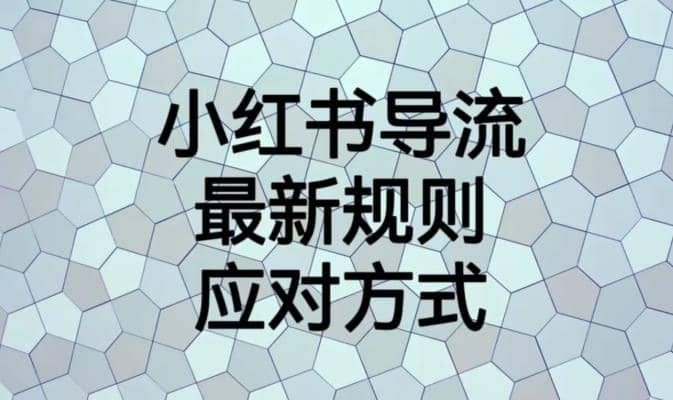 小红书导流最新规则应对方式【揭秘】-网创社区