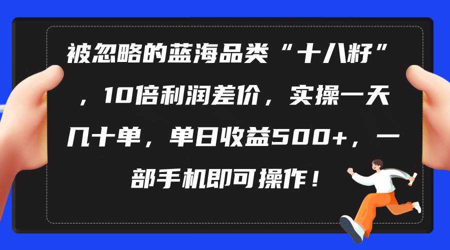 被忽略的蓝海品类“十八籽”，10倍利润差价，实操一天几十单 单日收益500+-网创社区