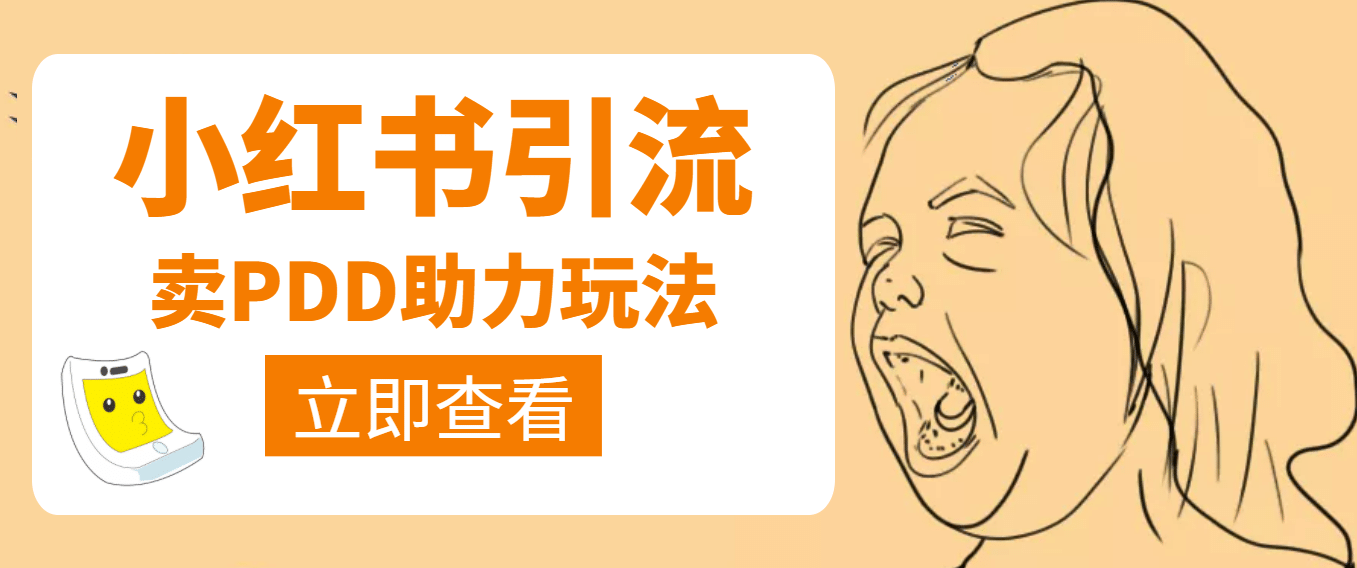 利用小红书卖拼多多助力-网创社区