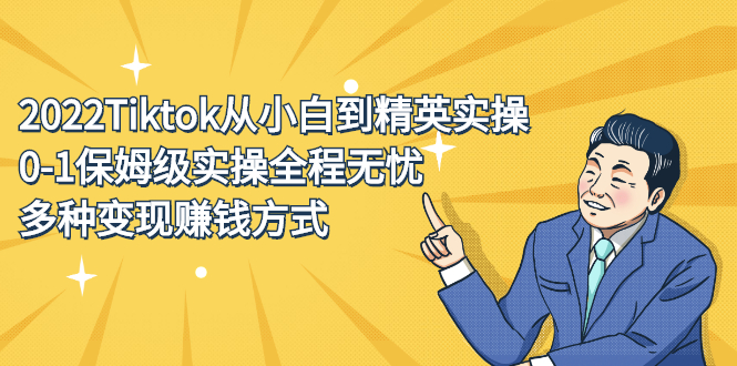 2022Tiktok从小白到精英实操特训营，带你掌握Tiktok账号运营-网创社区