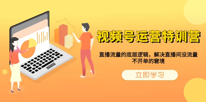 视频号运营特训营，直播流量的底层逻辑，解决直播间没流量，不开单的窘境-网创社区