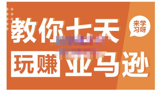 晟尧跨境·教你七天玩赚亚马逊，教你轻松玩赚亚马逊，适合小白学习-网创社区