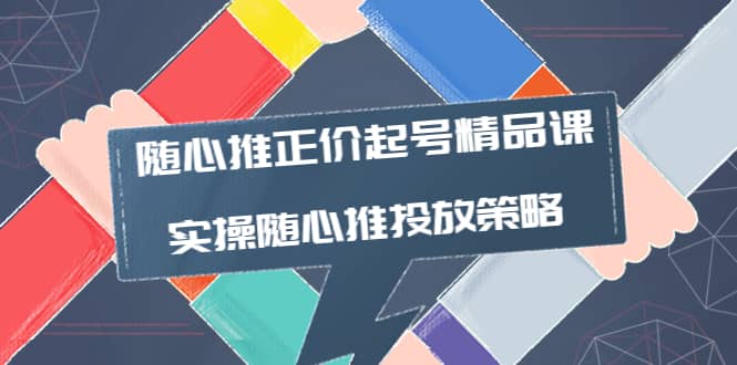 随心推正价起号精品课，实操随心推投放策略（5节课-价值298）-网创社区