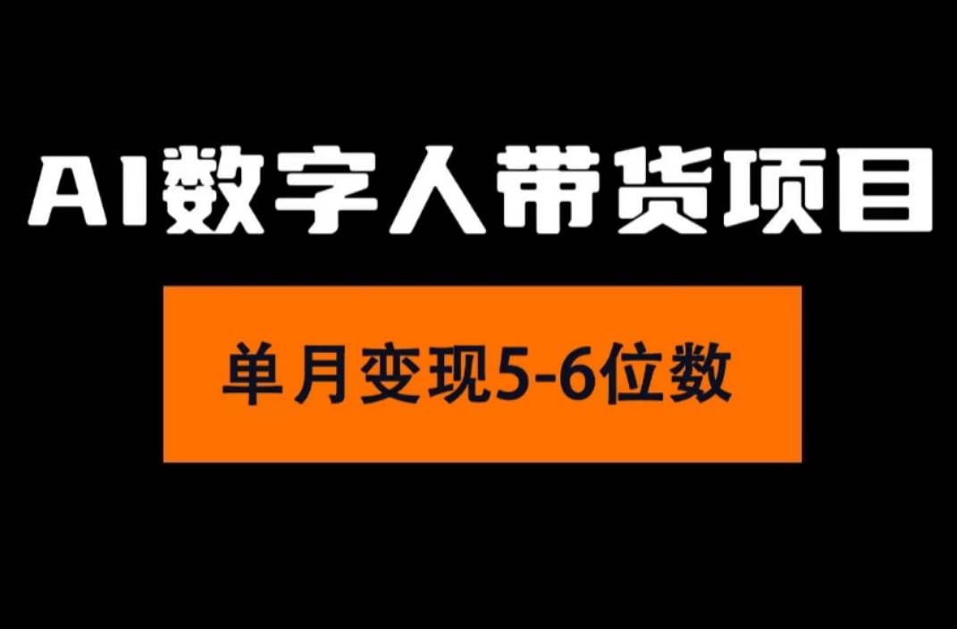 2024年Ai数字人带货，小白就可以轻松上手，真正实现月入过万的项目-网创社区