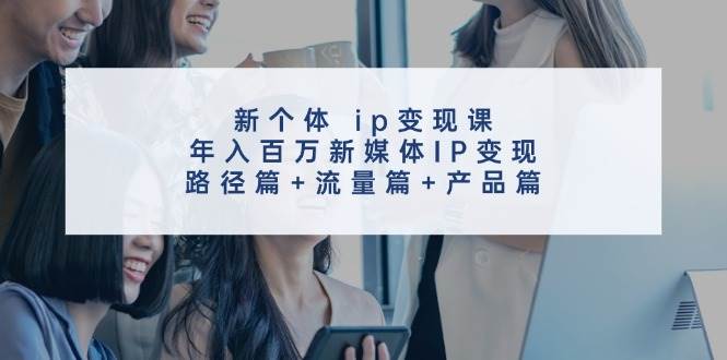 新个体 ip变现课，年入百万新媒体IP变现，路径篇+流量篇+产品篇-网创社区