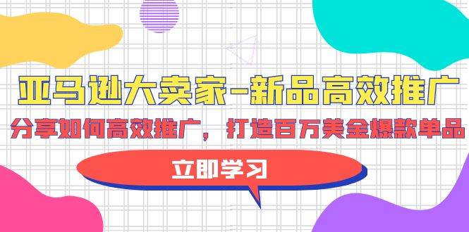 亚马逊 大卖家-新品高效推广，分享如何高效推广，打造百万美金爆款单品-网创社区