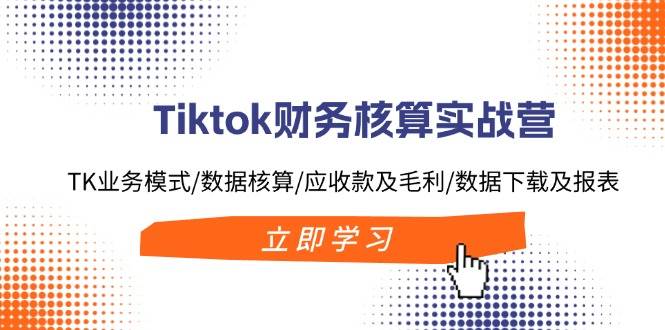 Tiktok财务核算实战营：TK业务模式/数据核算/应收款及毛利/数据下载及报表-网创社区