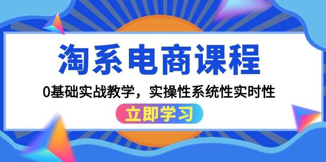 淘系电商课程，0基础实战教学，实操性系统性实时性（15节课）-网创社区