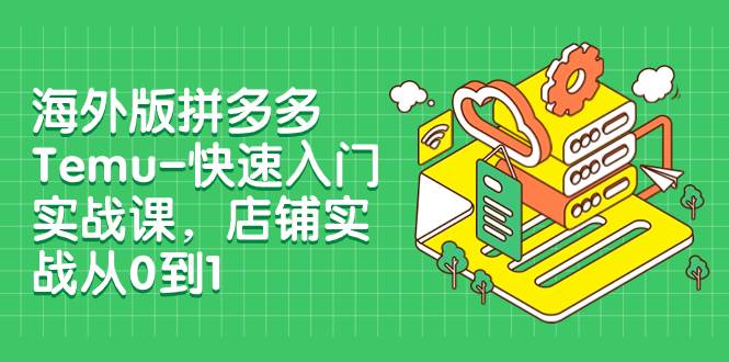海外版拼多多Temu-快速入门实战课，店铺实战从0到1（12节课）-网创社区