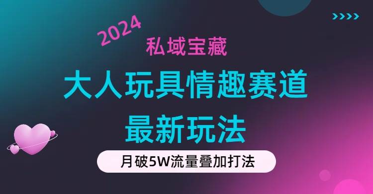私域宝藏：大人玩具情趣赛道合规新玩法，零投入，私域超高流量成单率高-网创社区