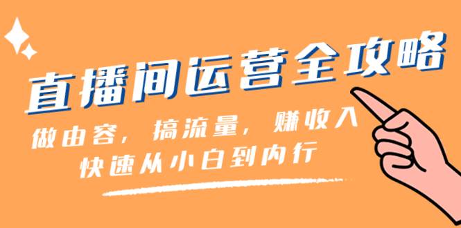 直播间-运营全攻略：做由容，搞流量，赚收入一快速从小白到内行（46节课）-网创社区