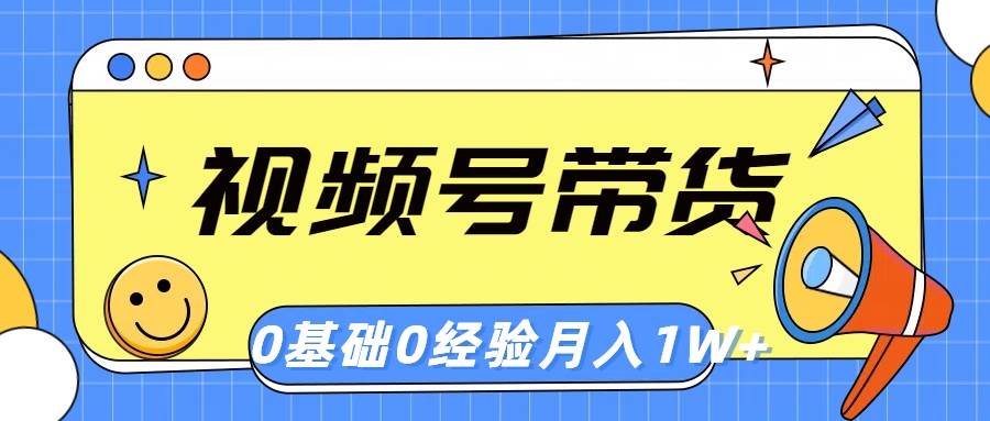 视频号轻创业带货，零基础，零经验，月入1w+-网创社区