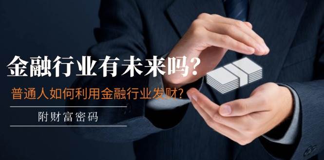 某付费文章：金融行业有未来吗？普通人如何利用金融行业发财?(附财富密码)-网创社区