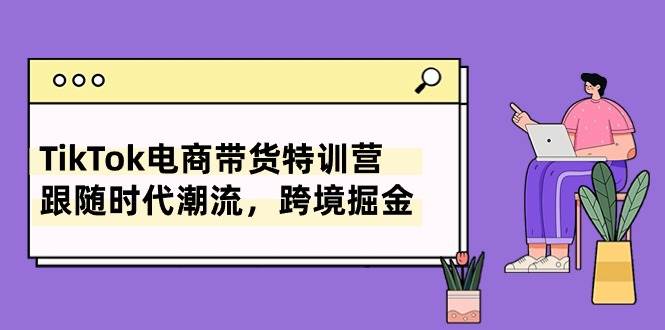 TikTok电商带货特训营，跟随时代潮流，跨境掘金（8节课）-网创社区