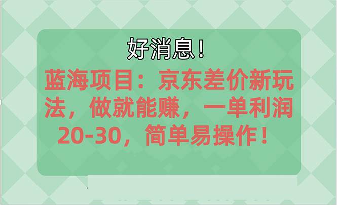 越早知道越能赚到钱的蓝海项目：京东大平台操作，一单利润20-30，简单…-网创社区